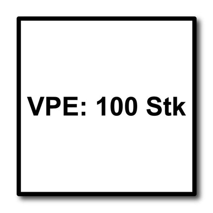 Meisterling Vis de façade 5,5x45 mm, 100 pcs., tête plate 12 mm, filetage partiel, empreinte Torx, acier inoxydable V4A, gris foncé (010030000331)