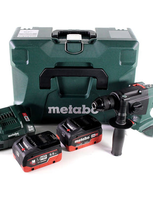 Perceuse à percussion sur batterie Metabo SBE 18 LTX 18 V 24 Nm + 2x batterie LiHD 5,5 Ah + chargeur + MetaLoc