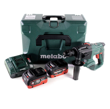 Metabo SBE 18 LTX Akku Schlagbohrmaschine 18 V 24 Nm + 2x LiHD Akku 5,5 Ah + Ladegerät + MetaLoc