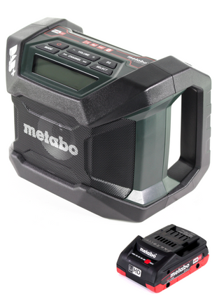 Metabo R 12-18 DAB+ BT radio de obra con batería 12-18 V DAB+ + 1x batería LiHD 4,0 Ah - sin cargador