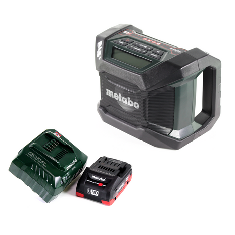 Metabo R 12-18 DAB+ BT radio de obra con batería 12-18 V DAB+ + 1x batería LiHD 4,0 Ah + cargador