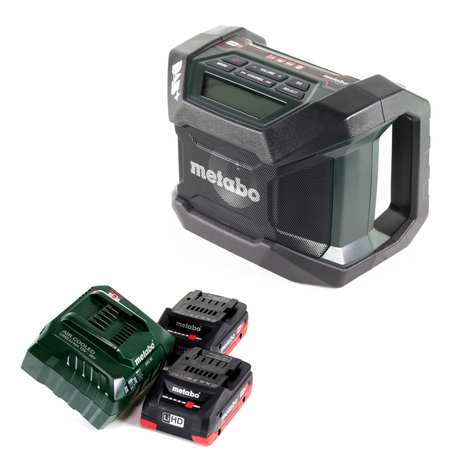 Metabo R 12-18 DAB+ BT Akku Baustellenradio 12-18 V DAB+ + 2x LiHD Akku 4,0 Ah + Ladegerät