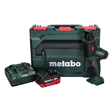 Metabo SSE 18 LTX Compact Akku Säbelsäge Reciprosäge 18 V + 1x Akku 5,5 Ah + Ladegerät + metaBOX - Toolbrothers