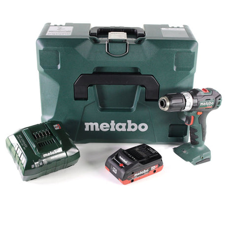 Taladro percutor a batería Metabo SB 18 L BL 18 V 60 Nm sin escobillas + 1x batería LiHD 4,0 Ah + cargador + MetaLoc