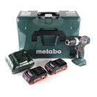 Taladro percutor a batería Metabo SB 18 L BL 18 V 60 Nm sin escobillas + 2 baterías LiHD 4,0 Ah + cargador + MetaLoc