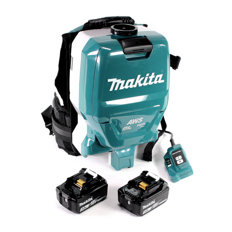 Makita DVC 265 FXU Akku Rucksackstaubsauger 36 V (2x 18 V) Brushless + 2x Akku 3,0 Ah - ohne Ladegerät - Toolbrothers