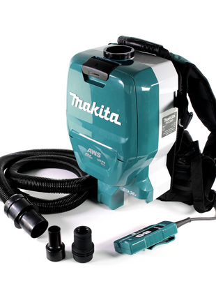 Makita DVC 265 RMXU Akku Rucksackstaubsauger 36 V (2x 18 V) Brushless + 2x Akku 4,0 Ah + Ladegerät - Toolbrothers