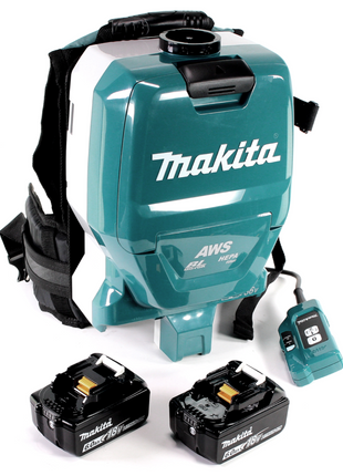 Makita DVC 265 GXU Akku Rucksackstaubsauger 36 V (2x 18 V) Brushless + 2x Akku 6,0 Ah - ohne Ladegerät - Toolbrothers