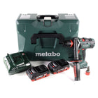 Metabo BS 18 LTX-3 BL Q I Akku Bohrschrauber 18 V 120 Nm Brushless + 2x LiHD Akku 4,0 Ah + Ladegerät + MetaLoc