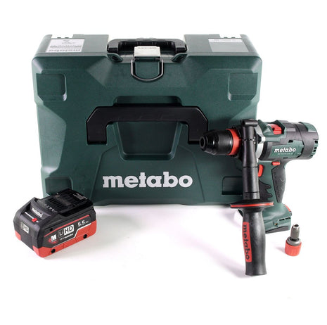 Metabo BS 18 LTX-3 BL QI perceuse-visseuse sans fil 18 V 120 Nm sans balais + 1x batterie LiHD 5,5 Ah + MetaLoc - sans chargeur