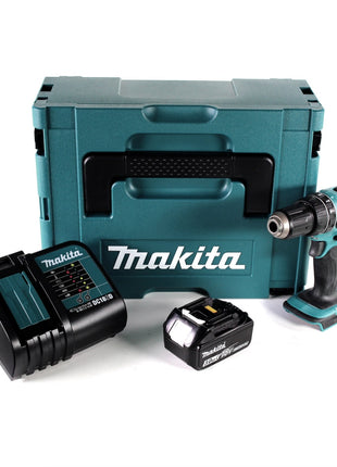 Taladro percutor inalámbrico Makita DHP 456 SF1J 18 V 50 Nm + Makpac + 1x batería 3.0Ah + cargador