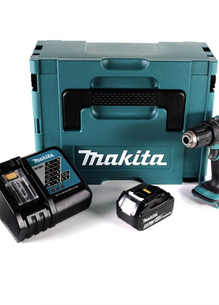 Perceuse à percussion sans fil Makita DHP 456 RT1J 18 V 50 Nm + Makpac + 1 batterie 5,0 Ah + chargeur