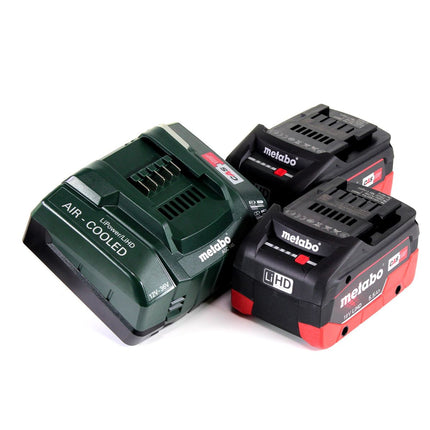 Metabo BS 18 LTX-3 BL QI taladro atornillador a batería 18 V 120 Nm sin escobillas + 2 baterías LiHD 5,5 Ah + cargador + MetaLoc