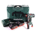 Metabo BS 18 LTX-3 BL QI taladro atornillador a batería 18 V 120 Nm sin escobillas + 2 baterías LiHD 5,5 Ah + cargador + MetaLoc