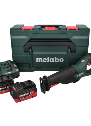 Metabo SSE 18 LTX BL Akku Säbelsäge Reciprosäge 18 V Brushless ( 602267810 ) + 2x Akku 8,0 Ah + Ladegerät + metaBOX - Toolbrothers