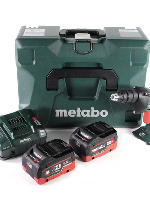 Metabo SE 18 LTX 4000 Akku Trockenbauschrauber 18 V 7 Nm 1/4" + 2x LiHD Akku 5,5 Ah + Ladegerät + MetaLoc