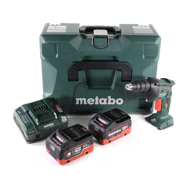 Metabo SE 18 LTX 4000 Akku Trockenbauschrauber 18 V 7 Nm 1/4" + 2x LiHD Akku 5,5 Ah + Ladegerät + MetaLoc