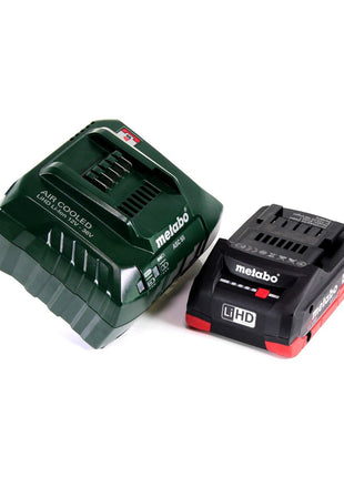 Metabo SCV 18 LTX BL 1.6 Cisaille à tôle sans fil 18 V Brushless + 1x Batterie LiHD 4,0 Ah + Chargeur + Coffret MetaLoc