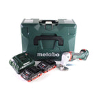 Metabo SCV 18 LTX BL 1.6 Akku Blechschere 18 V Brushless + 2x LiHD Akku 4,0 Ah + Ladegerät + MetaLoc