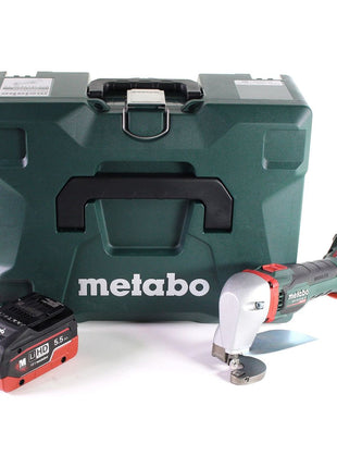 Metabo SCV 18 LTX BL 1,6 Cisaille à tôle sans fil 18V Brushless + 1x Batterie LiHD 5,5 Ah + Coffret MetaLoc - sans chargeur