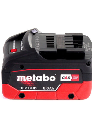 Metabo SCV 18 LTX BL 1.6 Cisaille à tôle sans fil 18V Brushless + 1x Batterie LiHD 8,0 Ah + Coffret MetaLoc - sans chargeur