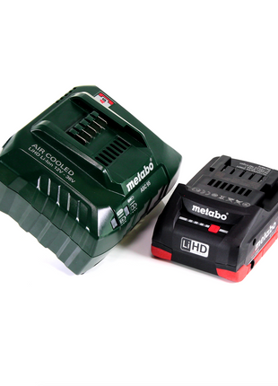 Metabo BF 18 LTX 90 lima de banda de batería 18 V 90 mm + 1x batería LiHD 4,0 Ah + cargador