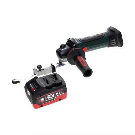 Lima de banda de batería Metabo BF 18 LTX 90 18 V 90 mm + 1x batería LiHD 5,0 Ah - sin cargador