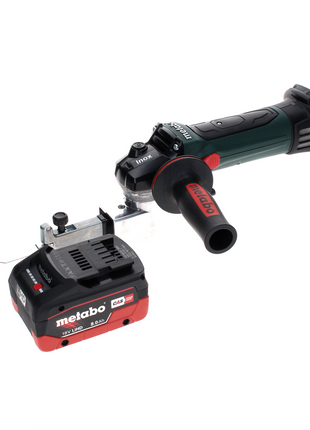 Lima de banda de batería Metabo BF 18 LTX 90 18 V 90 mm + 1x batería LiHD 8,0 Ah - sin cargador