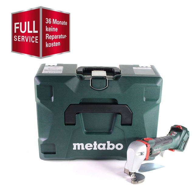 GRATIS 3 Jahre Full Service Rundum Schutz Metabo SCV 18 LTX BL 1.6 Akku Blechschere 18 V Brushless ( 601615840 ) Solo + MetaLoc - ohne Akku, ohne Ladegerät