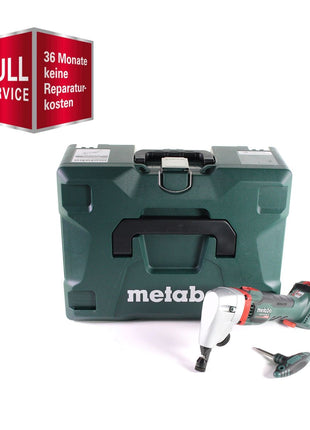 GRATIS 3 años de servicio completo protección integral Metabo NIV 18 LTX BL 1.6 Nibbler de batería 18 V sin escobillas (601614840) Solo nibbler + MetaLoc - sin batería, sin cargador