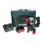 Metabo KHA 18 LTX BL 24 Quick martillo combinado con batería 18 V 2,2 J SDS-plus sin escobillas + 1x batería LiHD 8,0 Ah + cargador + MetaLoc