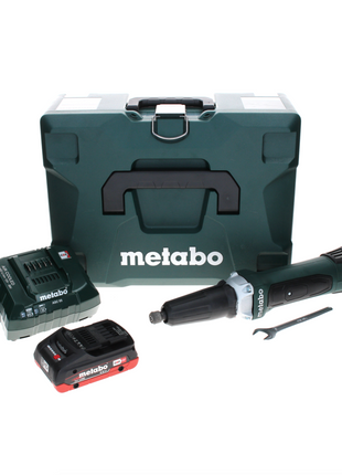 Metabo GA 18 LTX Akku Geradschleifer 18 V + 1x LiHD Akku 4,0 Ah + Ladegerät + MetaLoc