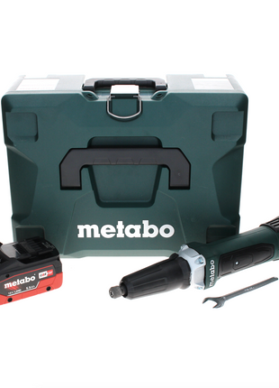 Metabo GA 18 LTX Akku Geradschleifer 18 V + 1x LiHD Akku 5,5 Ah + MetaLoc - ohne Ladegerät