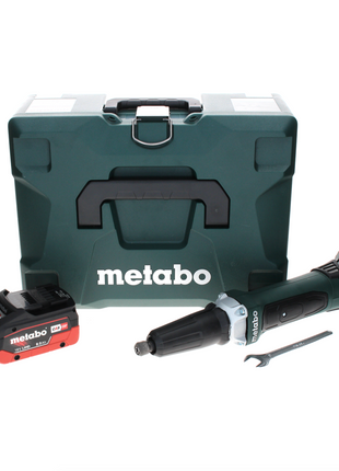 Metabo GA 18 LTX Akku Geradschleifer 18 V + 1x LiHD Akku 8,0 Ah + MetaLoc - ohne Ladegerät