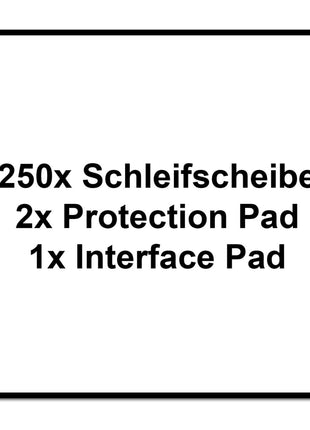 Festool ETS 150/5 EQ-Plus Exzenterschleifer 310 W 150 mm + 250x Schleifscheibe + 2x Protection Pad + Interface Pad + systainer - Toolbrothers