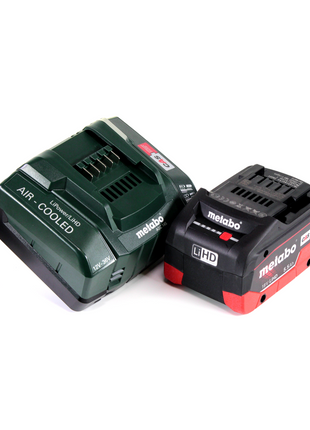 Metabo PA 14.4-18 LED-USB Akku Power Adapter Basis Set mit 1x LiHD Akku 5,5 Ah + Ladegerät ASC145