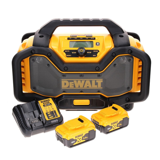 Radio bezprzewodowe DeWalt DCR 027 P2 DAB+ 10,8-18,0 V + 2x akumulator 5,0 Ah + ładowarka