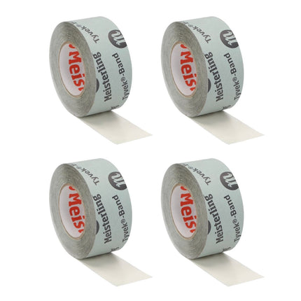 Cinta Meisterling Tyvek 60 mm x 25 m 4 piezas (4x 006300000210) Tyvek spunbond resistente al desgarro