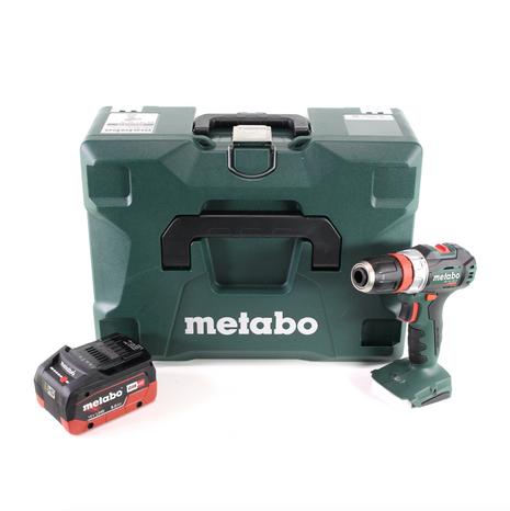 Taladro atornillador a batería Metabo BS 18 L BL Q 18 V 60 Nm sin escobillas + MetaLoc + 1 batería LiHD de 8,0 Ah - sin cargador