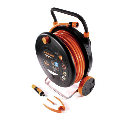 Fiskars Wasserrad Schlauchwagen L 30 m Schlauch ( 1023644 ) + Zubehör