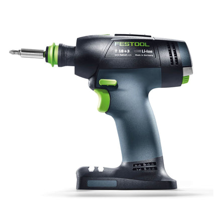 Festool T 18+3 Basic taladro atornillador a batería 18 V 50 Nm Brushless Solo + systainer (576448) + accesorio angular DD-AS - sin batería, sin cargador (sucesor de 574763)