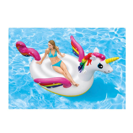 Intex Mega Unicornio Juguete Acuático Isla de Baño 287x193 cm (57291EU) Hinchable de Vinilo