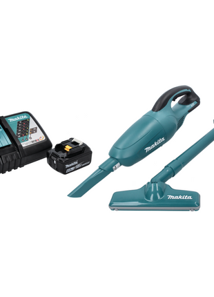 Makita DCL 180 RG1 Akku Staubsauger 18 V Grün + 1x Akku 6,0 Ah + Ladegerät