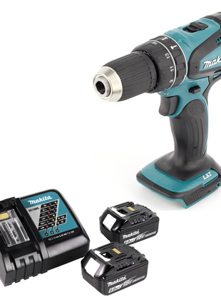 Makita DHP 456 RG1 Perceuse-visseuse à percussion sans fil 18 V 50 Nm + 2x Batteries 6,0 Ah + Chargeur