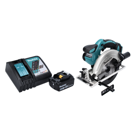 Makita DSS 611 RG1 Akumulatorowa pilarka tarczowa 18 V 165 mm + 1x akumulator 6,0 Ah + ładowarka