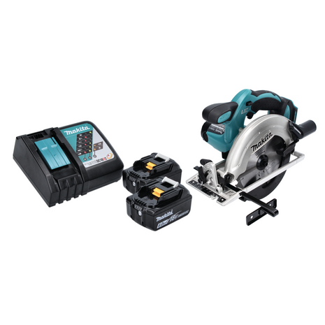 Makita DSS 611 RG Akku Handkreissäge 18 V 165 mm + 2x Akku 6,0 Ah + Ladegerät