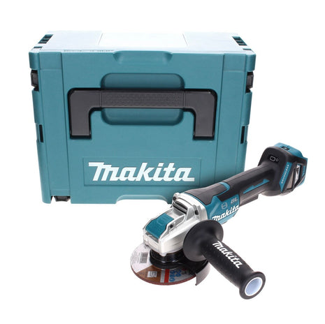 Makita DGA 519 ZJ Akumulatorowa szlifierka kątowa 18 V 125 mm bezszczotkowa X-Lock Solo + Makpac - bez akumulatora, bez ładowarki