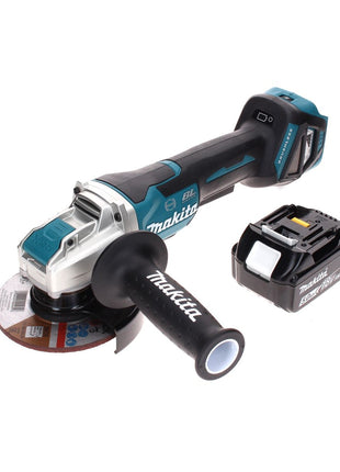 Amoladora angular a batería Makita DGA 519 T1 18 V 125 mm sin escobillas X-Lock + 1x batería 5,0 Ah - sin cargador