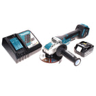 Amoladora angular a batería Makita DGA 519 RT1 18 V 125 mm sin escobillas X-Lock + 1x batería 5,0 Ah + cargador