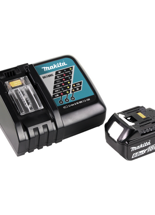 Makita BML 802 RG1 Akku Lampe für 14,4 und 18 V Akkus + 1x Akku 6,0 Ah + Ladegerät